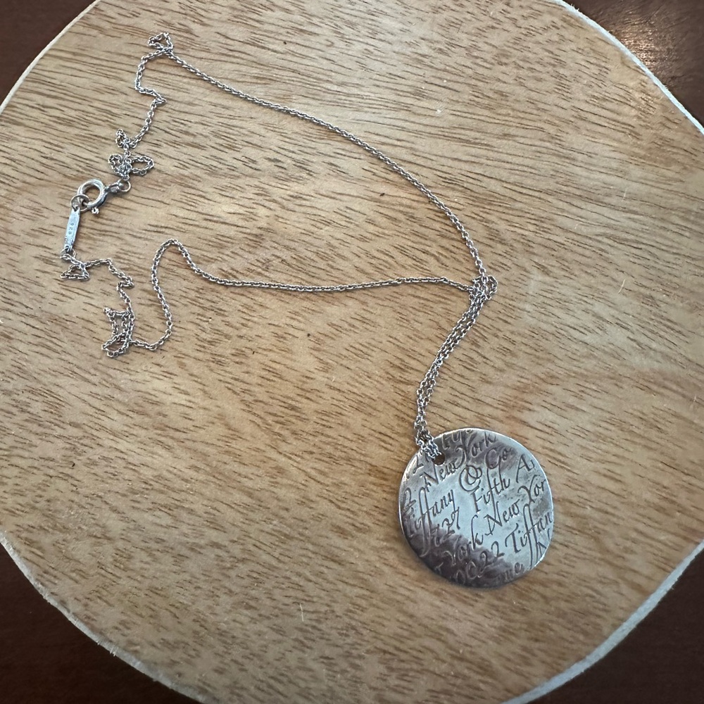 Tiffany wave necklace